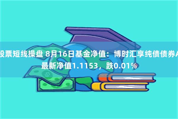 股票短线操盘 8月16日基金净值：博时汇享纯债债券A最新净值1.1153，跌0.01%