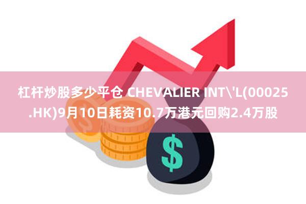 杠杆炒股多少平仓 CHEVALIER INT'L(00025.HK)9月10日耗资10.7万港元回购2.4万股