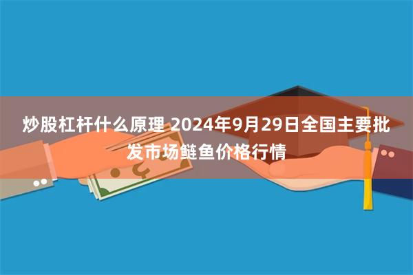 炒股杠杆什么原理 2024年9月29日全国主要批发市场鲢鱼价格行情